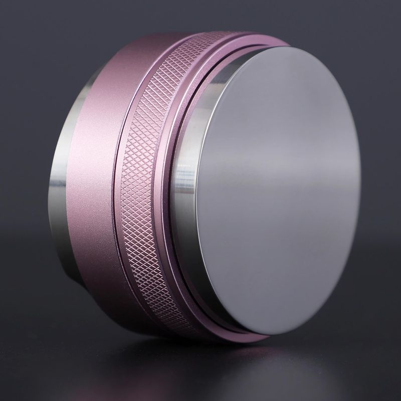 Photo 1 of 51mm Coffee Distributor and Tamper,Dual Head Coffee Leveler Fits for Delonghi 51mm Portafilter,Professional Espresso Hand Tamper.(Light pink)