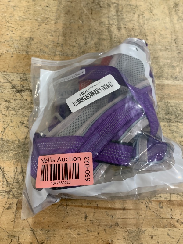 Photo 1 of ***(MISSING PARTS/ SEE NOTES)***ADVENTUREMORE No Pull Dog Harness for Large Dogs with QR Code Dog Tag,Adjustable Reflective Breathable Dog Vest Harness with Easy Control Front Clip Handle for Training Walking L Purple