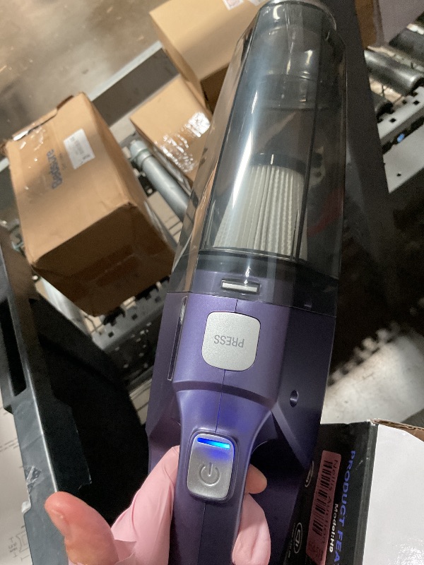 Photo 1 of ***PARTS ONLY***Bossdan Handheld Vacuum Cordless,Car Vacuum Cleaner Portable with Powerful Suction/Multi Accessories,Low-Noise Lightweight Mini Hand Vacuum Cordless Rechargeable for Car,Office and Home Cleaning