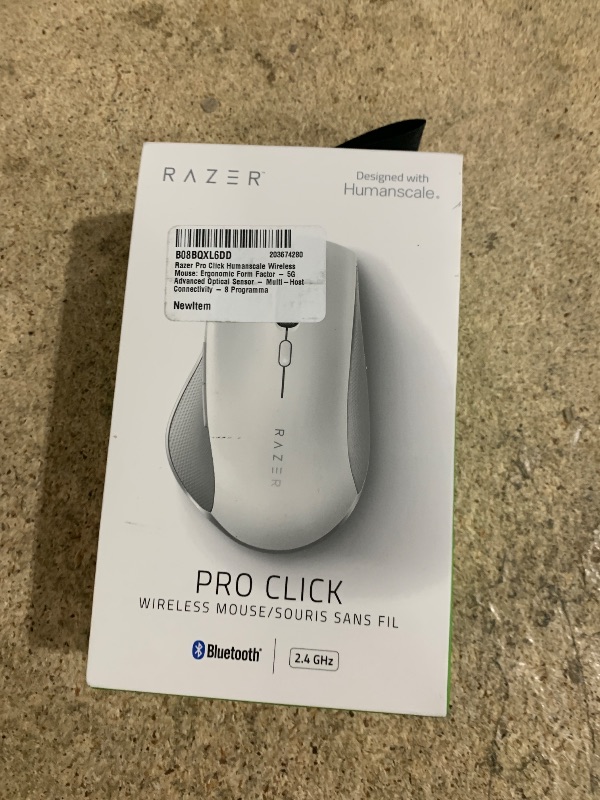 Photo 1 of Razer Pro Click Humanscale Wireless Mouse: Ergonomic Form Factor - 5G Advanced Optical Sensor - Multi-Host Connectivity - 8 Programmable Buttons - Extended Battery Life of up to 400 Hours
