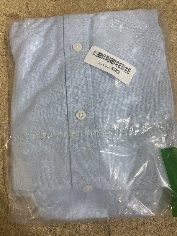 Photo 1 of (size 7) (used/fair) (bagged) Gymboree,and Toddler Short Sleeve Oxford Button Up Dress Shirt,Sky Blue,7