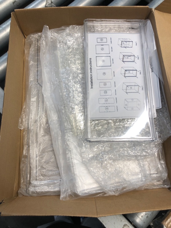 Photo 1 of (FAIR) 2 Pack Display Case Compatible with Labubu POP MART, Acrylic Clear Display Box Shelf for POP MART Labubu Doll