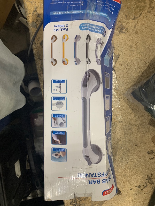 Photo 1 of ***(PARTIAL SET/ SEE NOTES)***TAILI Grab Bars for Bathtubs and Showers 2 Pack Suction Grab Bar, Heavy Duty Shower Handle Removable Bath Handrails for Seniors and Elderly, Bathroom Safety Grip No Drilling Waterproof,Wood Grain
