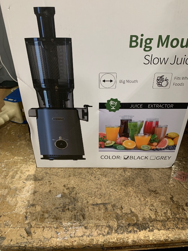 Photo 1 of ***PARTS ONLY***

Juicer Machines, ECOSELF 4.35" Large Feed Chute for Family Needs, Professional Hands Free Cold Press Juicer For Whole Fruits & Vegetables, Self Feeding for Juice Extractor Machine, Easy to Clean