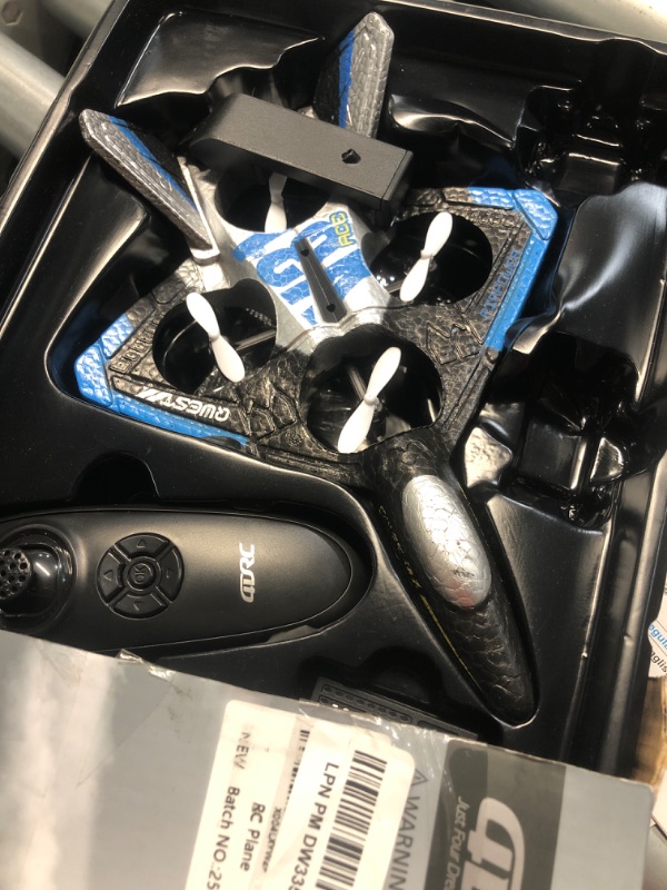 Photo 1 of (see all images) 4DRC V31 RC Plane with Camera, Foam Remote Control Airplanes Drones for Kids Adults 8-12 12-16, RC Airplane Fighter Jet with Light, 360° 