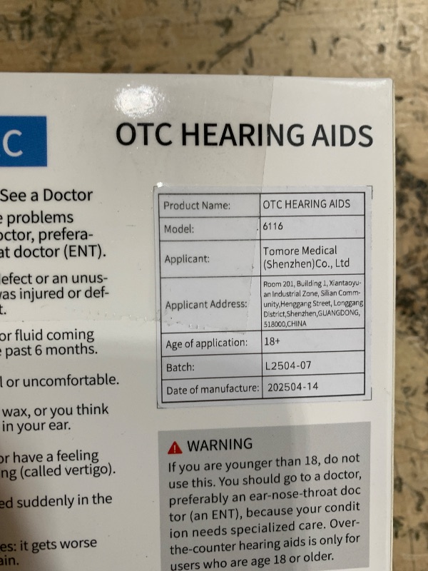 Photo 1 of *UNABLE TO FULLY TEST**Hearing Aids, Rechargeable Digital Hearing Aids for Seniors, Noise Cancelling with 16-Channel Sound Processing, Invisible Hearing Aids for Men Women with Charging Case (1, yellow)