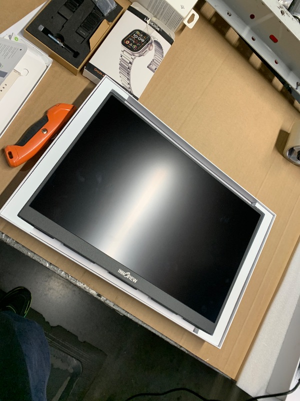 Photo 3 of InnoView Portable Monitor, 18'' 2K QHD 100% DCI-P3 Large Portable Monitor for Laptop 2560x1600 500 Nits IPS Eye Care HDR FreeSync Frameless Laptop Screen Extender for Mac Switch Xbox PS4/5