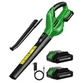 Photo 1 of ******************BATTERY AND CHARGER NOT INCLUDED*****************
Firstness Leaf Blower Cordless, 21V Powerful Electric Leaf Blower with 2 Batteries and Charger, 2 Speed Modes, 18000RPM, Lightweight Cordless Blower for Lawn Care, Patio, Dust, Blowing Le