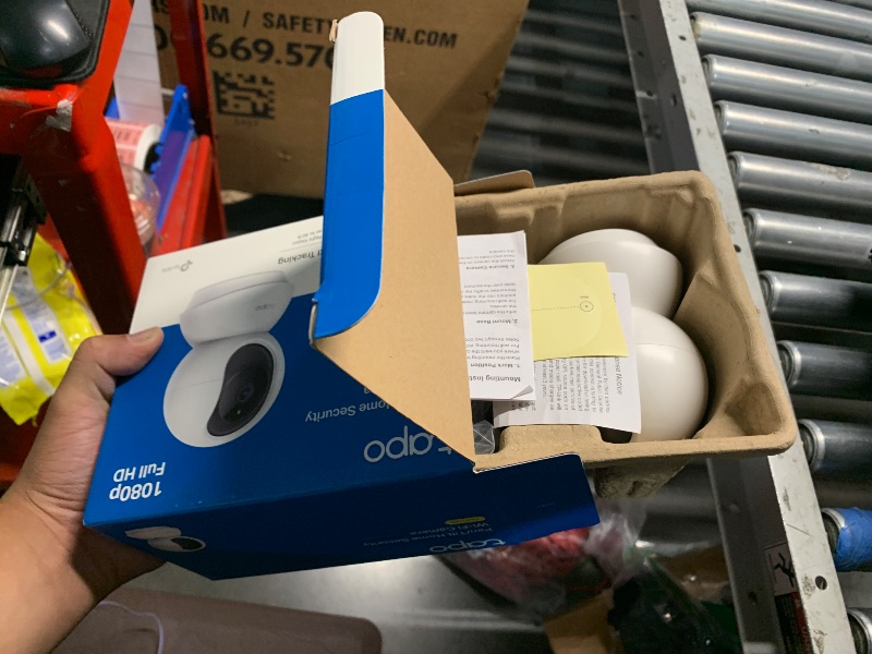 Photo 1 of (partial set) TP-Link Tapo Pan/Tilt Security Camera for Baby Monitor, Pet Camera w/Motion Detection, 1080P, 2-Way Audio, Night Vision, Cloud & SD Card Storage, Works with Alexa & Google Home (Tapo C200)