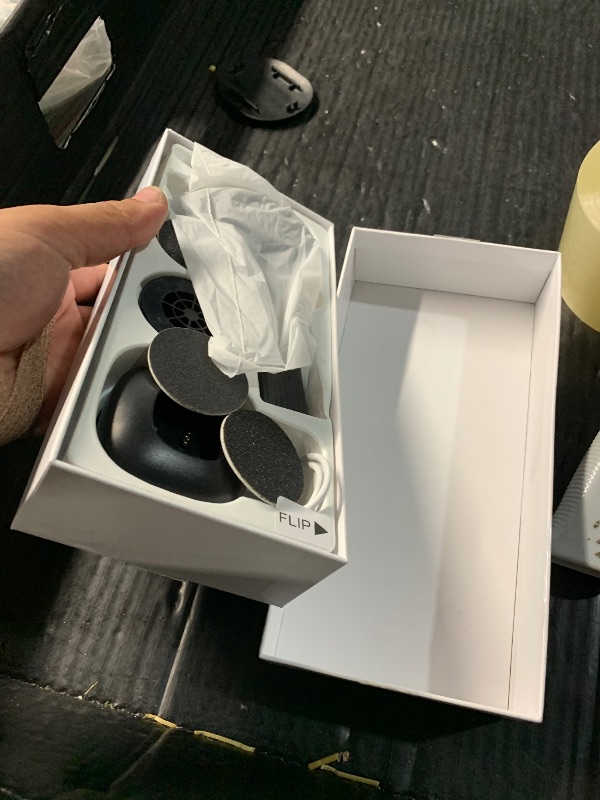 Photo 1 of (incomplete) Electric Callus Remover for Feet, 2 in 1 Electric Foot File Grinder, Rechargeable Cordless Foot Scrubber for Dead Skin, Adjustable Speed 