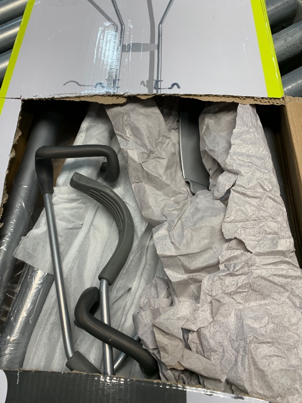 Photo 1 of Delta Cycle Michelangelo 2 Bike Storage Rack - Gravity Fully Adjustable Bike Rack Garage For Road, MTB, and Hybrid Bicycles - Vertical Bike Rack Holds Up To 80 lbs