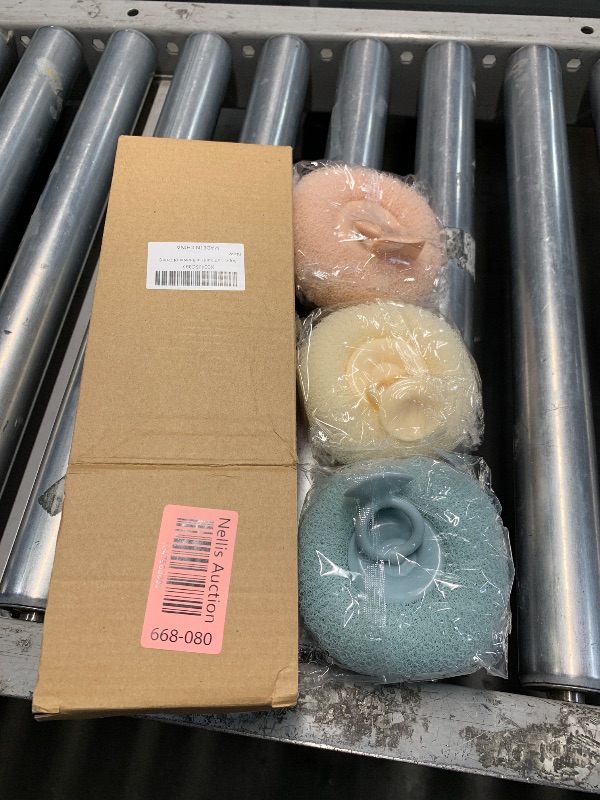 Photo 1 of *** ONLY 3***Super Soft Sunflower Suction Cup Bath Ball, 2025 Upgraded 2-in-1 Sunflower Ball Exfoliating Bath Sponge Cleaning Brush, Mesh Shower Body Sponge Accessories for Women, Men Shower (4 Color)