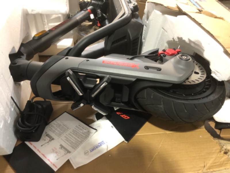 Photo 1 of *HEAVY PICKUP* Segway SuperScooter GT3, 31 MPH w/ 45-Mile Long Range, 2400W Peak Motor, Dual Hydraulic Suspension, Self-Sealing Tires, Flash Charging Electric Scooter for Adults, UL 2272/2271 Certified, Gen3