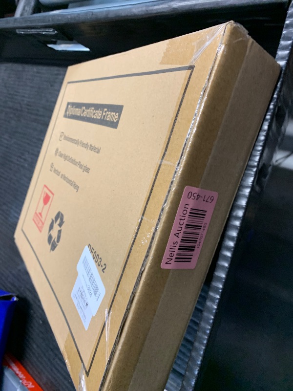 Photo 1 of GraduationMall 8.5x11 Certificate Diploma Frame, UV Protection Acrylic, Mahogany with Gold Beads, Set of 2