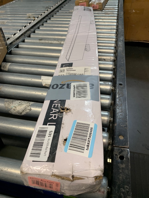 Photo 1 of (PARTIAL SET) be studied 2.4G Remote Series LED Linear Light Fixture with Remote, 4FT 43W Downlight and 7W Uplight, 3000K-6000K Color Changing, Dimmable Hanging Office Shop Light, Black
