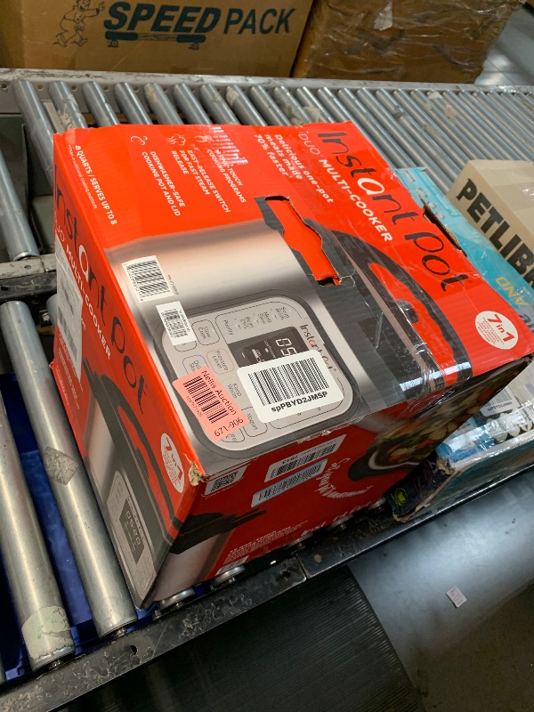 Photo 1 of Instant Pot Duo 7-in-1 Electric Pressure Cooker, Slow Cooker, Rice Cooker, Steamer, Sauté, Yogurt Maker, Warmer & Sterilizer, Includes App With Over 800 Recipes, Stainless Steel, 8 Quart