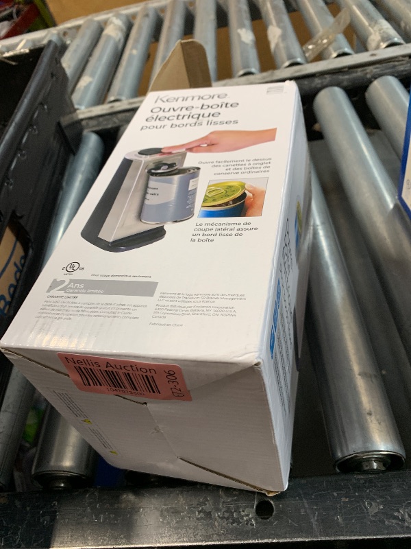 Photo 1 of ***(PARTS ONLY/ MAJOR DAMAGE/NON FUNCTIONAL)***Kenmore Electric Can Opener - Arthritis-Friendly, Bottle Opener, Knife sharpener, Latas Abrelatas, Cord Storage, Automatic Countertop Appliance Stainless Steel Detachable Cutting Lever