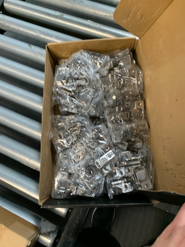 Photo 1 of (partial set) Chibery 50 Pack 1/2" Overlay Soft Close Face Frame ? Frameless Hinges, Stainless Steel Quiet 3D Concealed for Kitchen Door, 105° Slow Smooth Hardware Replacement, Self Closing Hidden, Satin Nickel