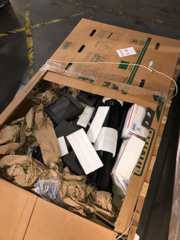 Photo 1 of ***DAMAGED - HEAVILY USED - GASKET WEATHERSTRIPPING WORN AND TORN - SEE PICTURES***
Rough Country Hard Tri-Fold Truck Bed Tonneau Cover for Toyota Tacoma (2024-2025) - Aluminum Flip-Up Folding Bed Cover, Fits 5' (60.3") Bed