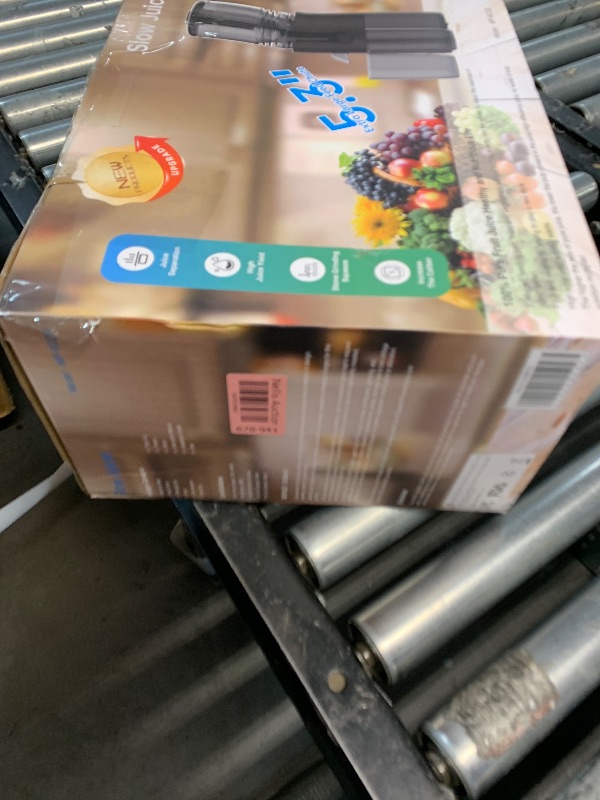 Photo 1 of Cold Press Juicer Machines, High Nutrient Retention, 99% Juice Yield, 5.3" Wide Feed Chute for Whole Fruits & Vegetables, Quiet Slow Masticating Juicer, BPA-Free, Easy to Clean