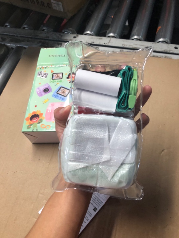 Photo 1 of ***(PARTS ONLY/ NON FUNCTIONAL)***Kids Camera Instant Print, Christmas Birthday Gifts Toys for 3-10 Year Old Boys Girls, 1080P Video 20MP Toddler Digital Camera with 3 Rolls Paper & 32GB Card - Green