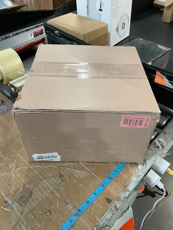 Photo 1 of ***(MINOR DAMAGE/ SEE NOTES)***UNIQOOO Metallic Gold Mirror Acrylic Wedding Card Box With Slot, Large 10x10x5.5 Inch Blank No Print | Thick DIY Wedding Receptions Wishing Well Money Box, Graduation, Birthday, Memory