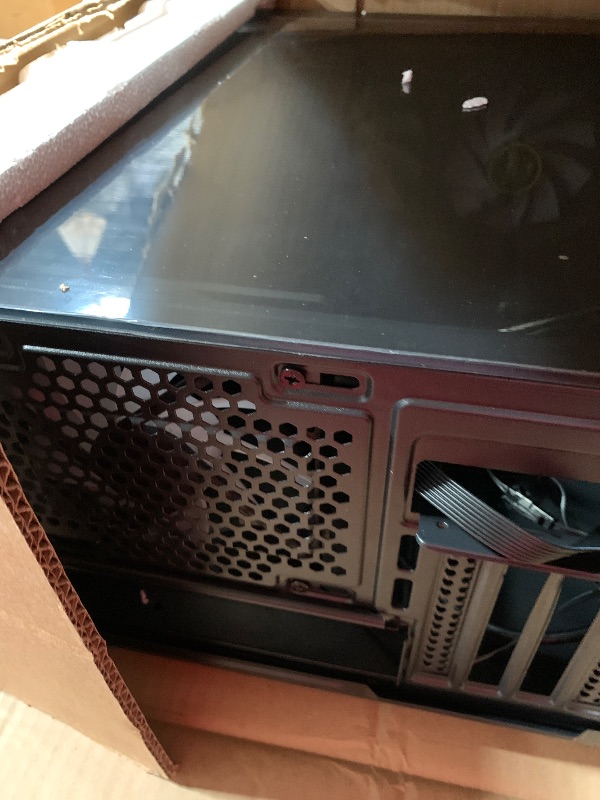 Photo 1 of GAMDIAS ATX Mid Tower Computer PC Case with Tempered Glass, 4X 120mm ARGB PWM Fans Gaming Case, Support Up to 6X 120mm Fans, 360mm AIO/Radiator, 260mm GPU/VGA, 160mm CPU Air Cooler