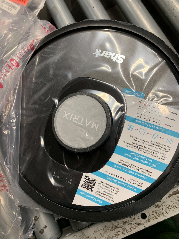 Photo 1 of (used)(see images)Shark RV2310AE Matrix Self-Emptying Robot Vacuum with Bagless, 45-Day Capacity, Self-Cleaning Brushroll for Pet Hair