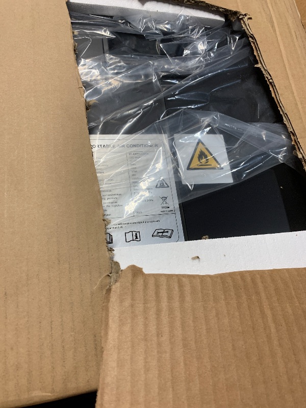 Photo 1 of (PARTIAL SET) (PARTS) (NON-FUNCTIONAL) Portable Air Conditioners for Camping, Tent Air Conditioner, 3300BTU, 436W AC Unit Fast Cooling Down to 60°F, 3 Cooling Modes, 24 Hour Timer, Suitable for Camping, RVs, Outdoors and Indoors, Black