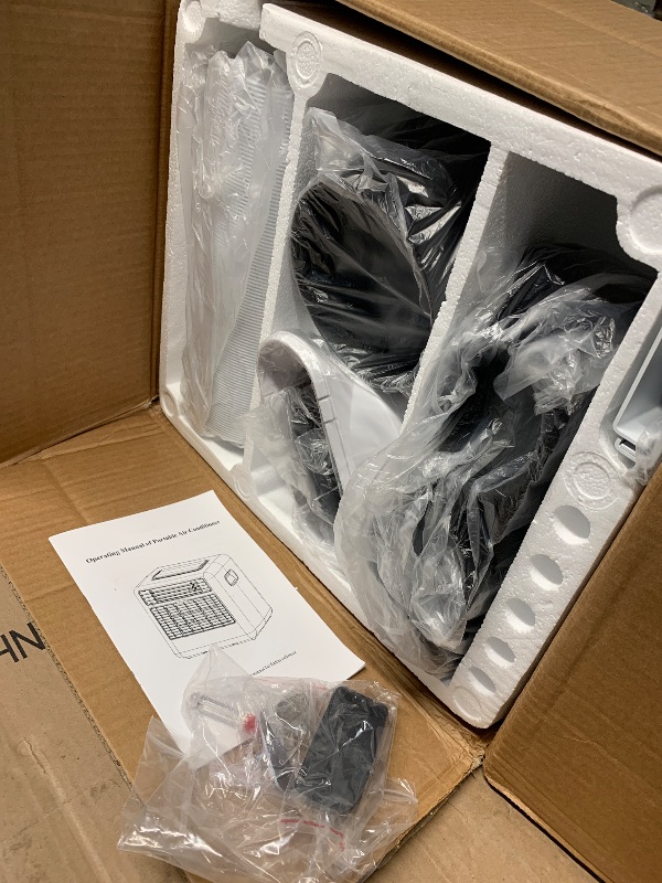 Photo 1 of (PARTIAL SET) (PARTS) (NON-FUNCTIONAL) Portable Air Conditioners for Camping, Tent Air Conditioner, 3300BTU, 436W AC Unit Fast Cooling Down to 60°F, 3 Cooling Modes, 24 Hour Timer, Suitable for Camping, RVs, Outdoors and Indoors, Black
