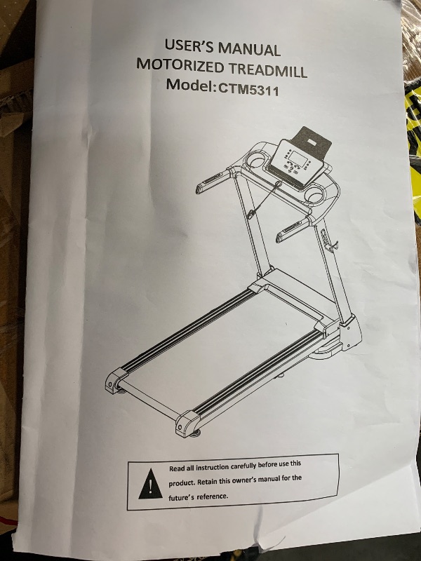 Photo 1 of (used)(incomplete) ATEEDGE Treadmills for Home, 15% Auto Incline, 0.5-10 MPH, 18" Belt, 3 HP, 350lb Capacity, Foldable, Bluetooth App