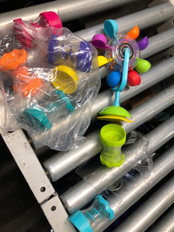 Photo 1 of ***(heavily used/ minor damage)***Sassy Whirling Wheel Waterfall & Rain Barrel Connecting Tubes - 9Piece Set - Ages 6+ Months