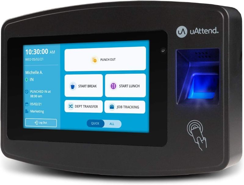 Photo 1 of (see all images) Biometric Fingerprint, RFID, PIN Time Clock for Small Business – Cloud-Based Attendance System