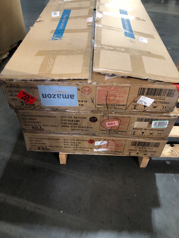 Photo 1 of ***3 BOXES FULL SET, TRUCK/ TRAILER PICKUP** JUMMICO Sectional Couches for Living Room, U Shaped Couch with Chenille Fabric, 4 Seat Modern Sofa with Removable Pillows for Apartment and Small Space (Corduroy, Beige)