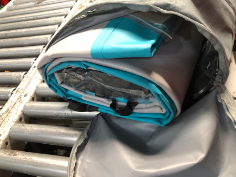 Photo 1 of AZXRHWYGS Inflatable Raft, 8x6 ft Floating Raft with Air Pump, Carry Bag for Lake/Boats/Island/Swimming Pool