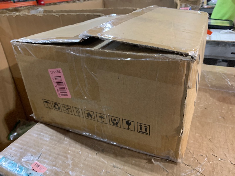 Photo 1 of (no hardware)(sold for parts only) UNITSTAGE 5-Tier Shoe Rack with 2 Fabric Drawers, Metal Frame and Wooden Board Shoe Organizer for 16-20 Pairs of Shoes