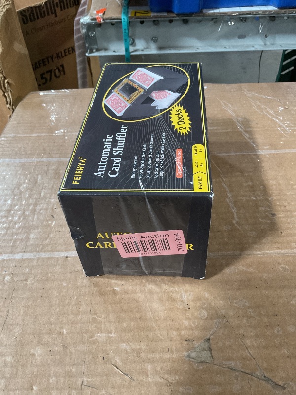 Photo 1 of ***(MINOR DAMAGE/ SEE NOTES)***FEIERYA Automatic Card Shuffler 2 Deck,Battery-Operated Electric UNO Poker Shuffler,Playing Card Shuffler for Home Card Game,Travel