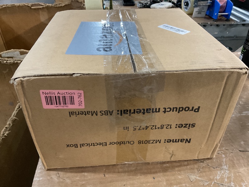 Photo 1 of ABS Electrical Junction Box, Ventilated Design, Cable Grommets, IP65 Waterproof Enclosure, Indoor/Outdoor Use with Mounting Panel. (Clear Cover, 11.9"x11.9"x7")