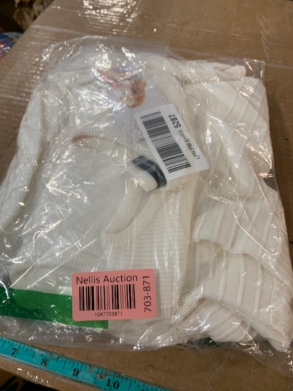 Photo 1 of (USED/FAIR) PRETTYGARDEN Spring Casual Dresses for Women 2025 Summer Business Work Midi Sleeveless A Line Pleated Cocktail Dress(White,Small)