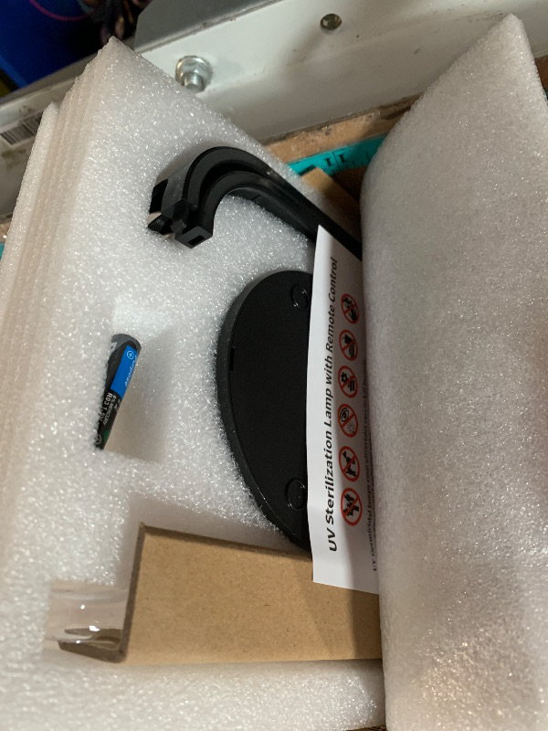 Photo 1 of (PARTS) (1 of the bulbs is fried) BAIMNOCM UV-C Lamp for Dust Mite 38 Watt 2 Pack, UVC Germicidal Lamp with Remote Control, UV Disinfection Light Bulb, Ultraviolet Light for Room Basement/Bedroom/Kitchen