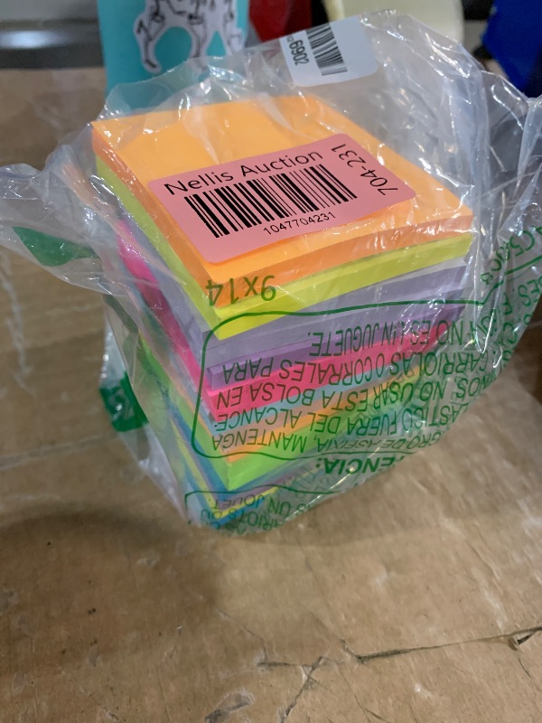 Photo 1 of (18 Pads) Sticky Notes 3x3 inch, Self-Stick Pads Bright Colors Sticky Note, Recyclable, Easy to Post for Home, Office, Notebook