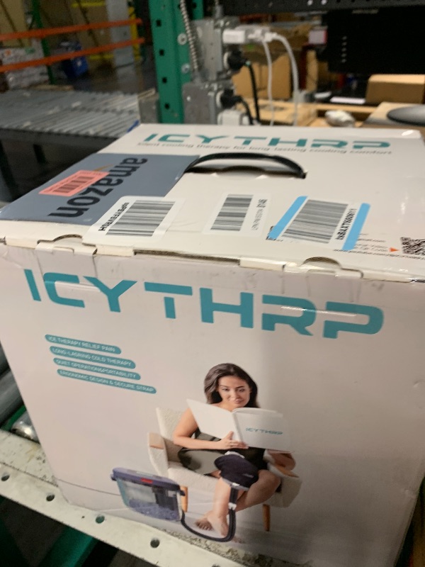 Photo 1 of (PARTIAL SET) (UNABLE TO TEST FUNCTIONALITY) Cold Therapy Machine with Programmable Timer, Ice-Machine-for-Knee-After-Surgery, Knee Replacement Recovery Equipment, Cryotherapy Pain Relief w/Compression Pad for Shoulder, Ankle (Dark Grey)