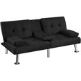 Photo 1 of *futon leather futon damaged*
Fabric Upholstered Convertible Futon Sofa Bed for Small Spaces Convertible Sofa