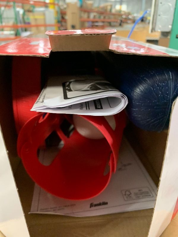 Photo 1 of (used)(missing pieces) Franklin Sports Kids Baseball Pitching Machine - Pop A Pitch Batting Machine with Youth Bat + 3 Plastic Balls - Boys + Girls Toy