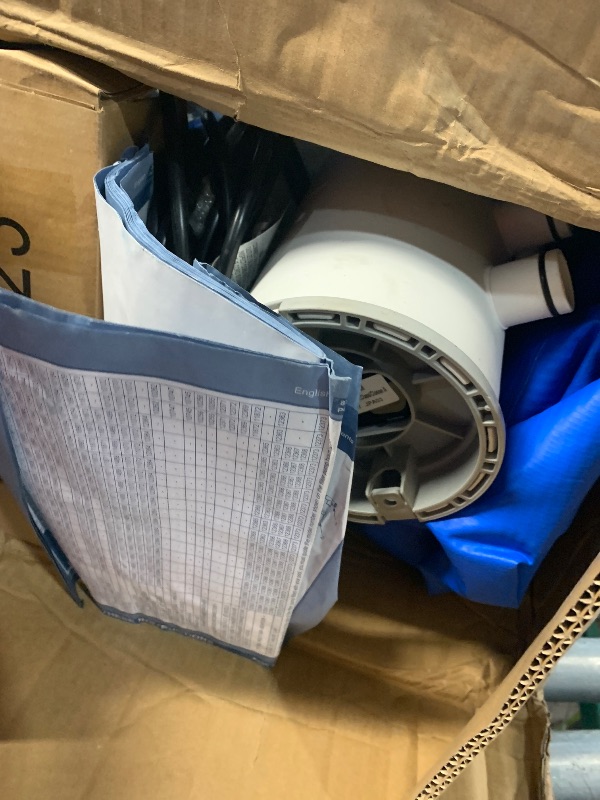 Photo 1 of INTEX 28211EH Metal Frame Above Ground Swimming Pool Set: 12ft x 30in – Includes 530 GPH Cartridge Filter Pump – Puncture-Resistant Material – Rust Resistant – 1718 Gallon Capacity