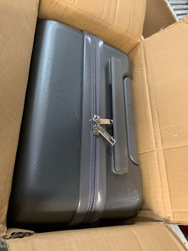 Photo 1 of ***DAMAGED - DENTED - SEE PICTURES***
Hanke 16 Inch Underseat Carry On Luggage Hard Shell Suitcases with Wheels Mini Small Carry On Bag for Airline Approved TSA Luggage Lightweight Travel Suitcase(Graphite Grey)