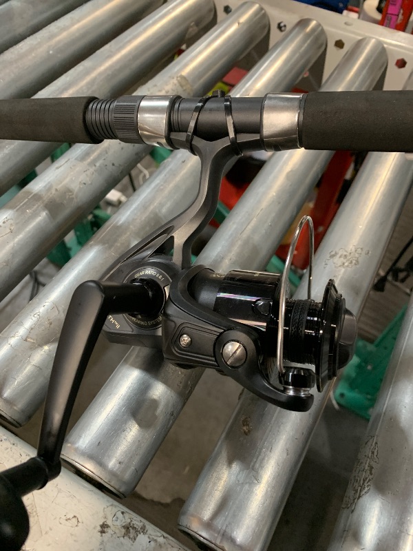 Photo 1 of (ROD DAMAGED) (USED/FAIR) PENN 7' Wrath II Fishing Rod and Spinning Reel Combo, Size 5000, Medium Heavy Power, Fast Action, Corrosion-Resistant Graphite Construction, Lightweight and Durable