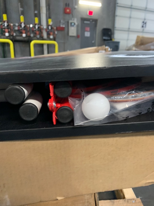 Photo 1 of Penn Easy Setup Full Size Table Tennis Table – 100% Preassembled – Sets up in Under 5 Minutes – Play Anywhere – Compact Storage – Ping Pong Table with 2 Paddles and 2 Balls