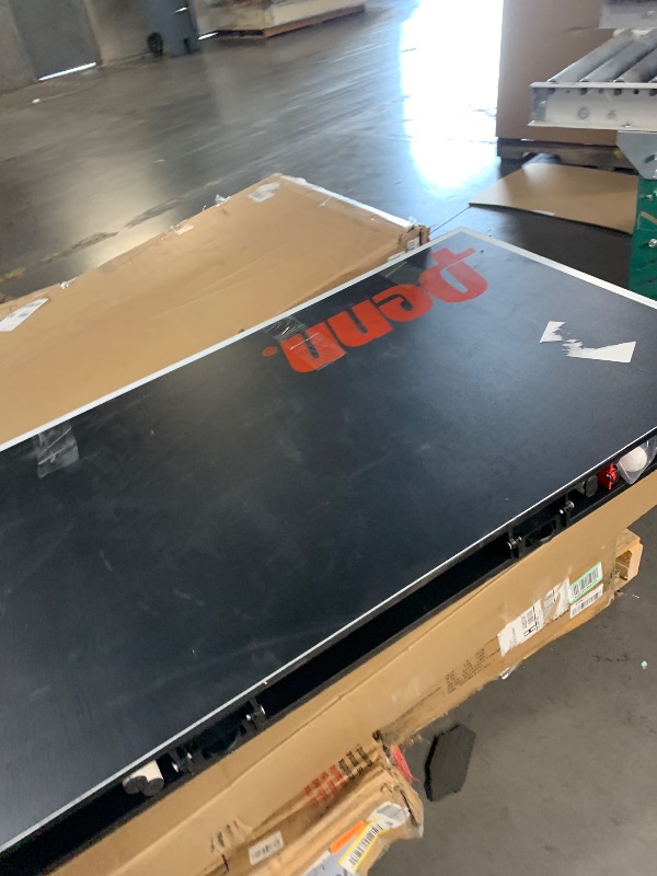 Photo 1 of Penn Easy Setup Full Size Table Tennis Table – 100% Preassembled – Sets up in Under 5 Minutes – Play Anywhere – Compact Storage – Ping Pong Table with 2 Paddles and 2 Balls