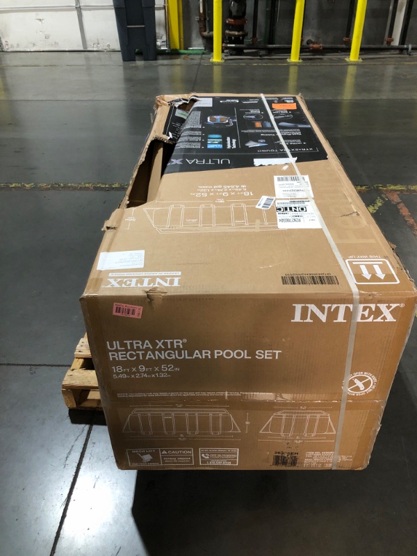 Photo 1 of 18ft X 9ft X 52in Rectangular Ultra Frame Pool Set